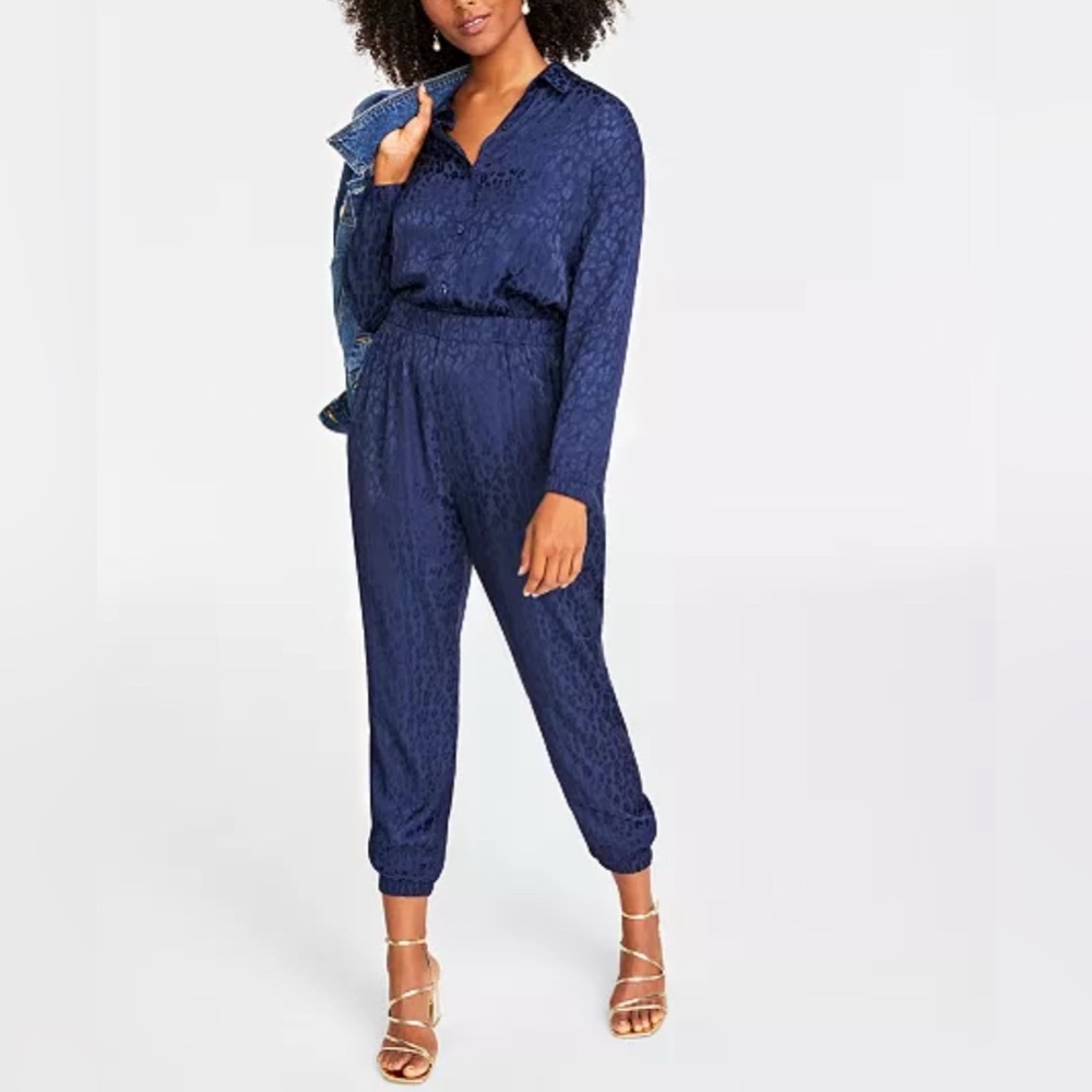 On 34th | Animal-Print Jacquard Jumpsuit | Size 3X | NWOT